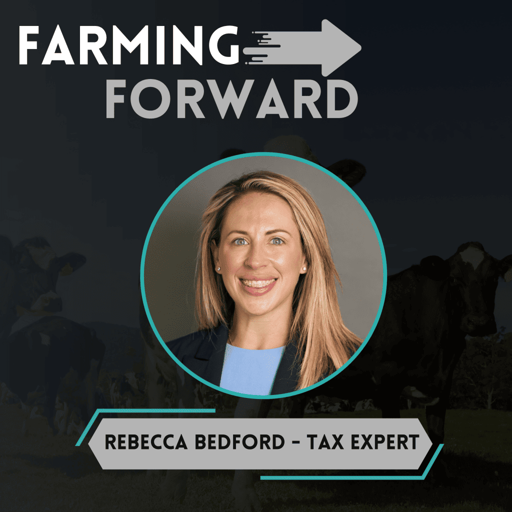 Rebecca Bedford, tax expert, featured on Farming Forward Podcast about sustainable farming.